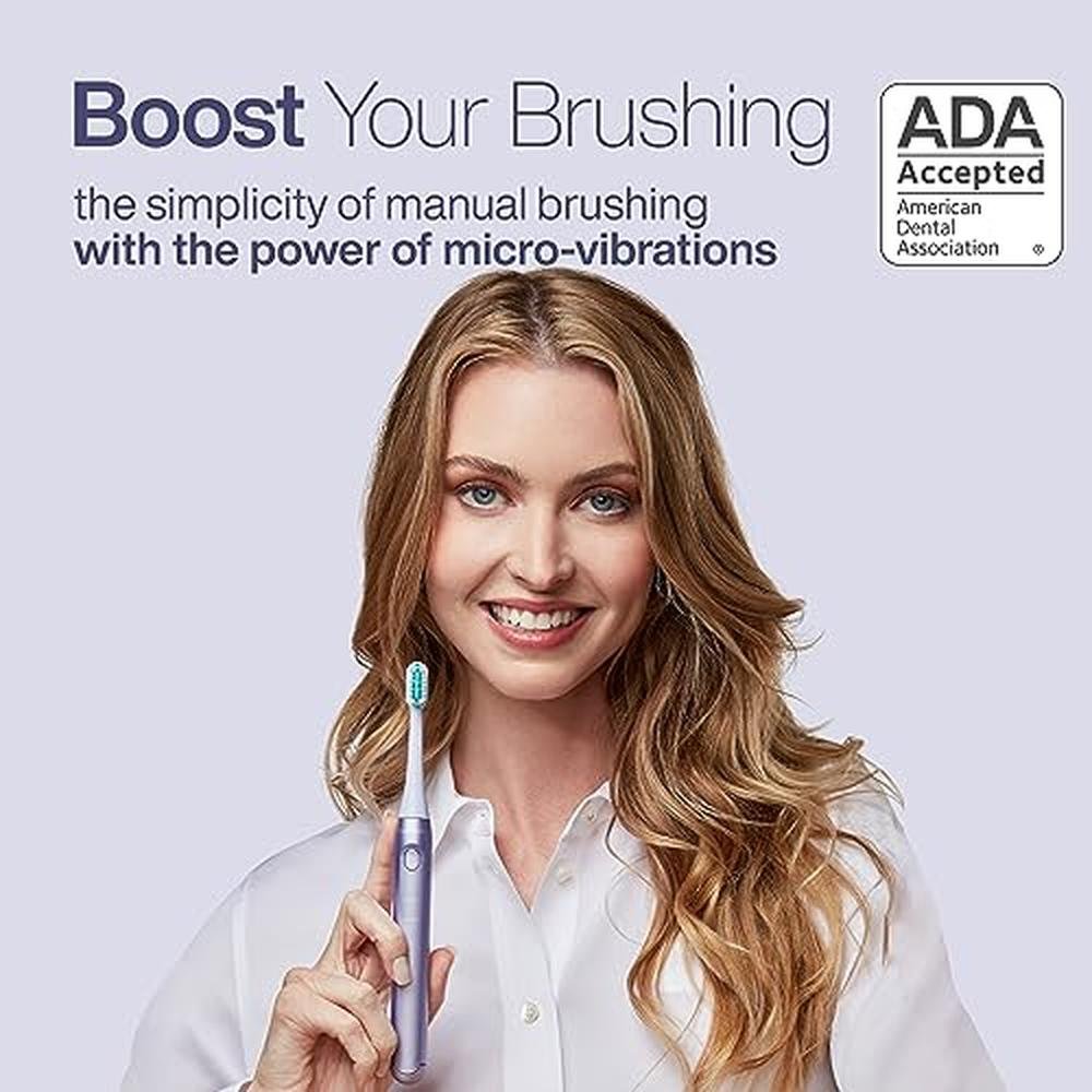 Premium Oral Care: Aquasonic Icon ADA-Approved Rechargeable – Side View