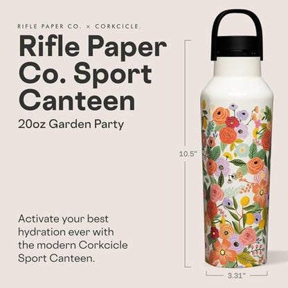 Corkcicle x Rifle Paper Sport Canteen – Side View