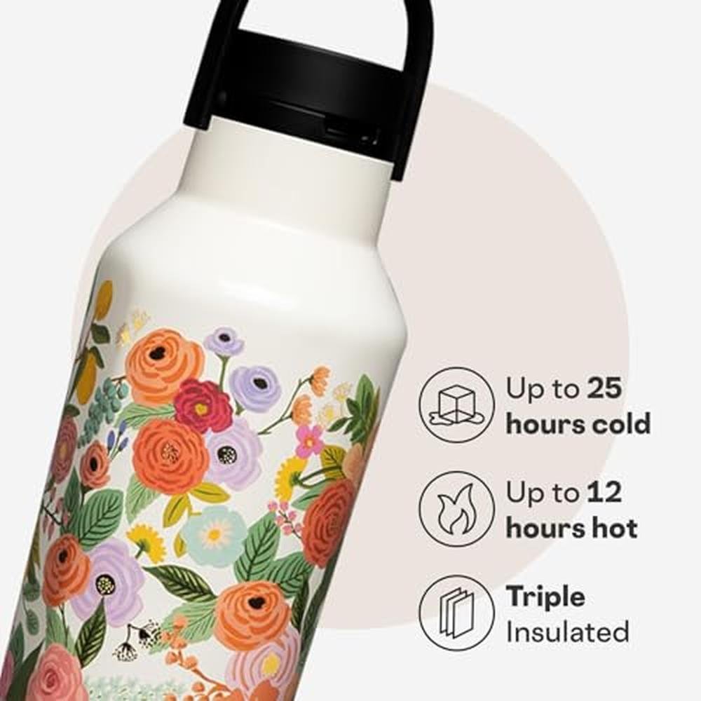 Corkcicle x Rifle Paper Sport Canteen – Close-up Detail