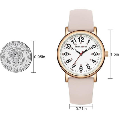 Golden Hour: Luxury Nurse Watch 24-Hour Waterproof – Packaging