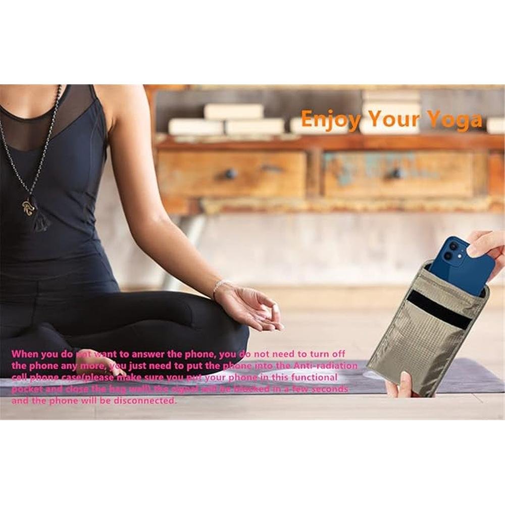 Faraday Bag Compatible with iPhone 14 15 Security Pouch – In Use