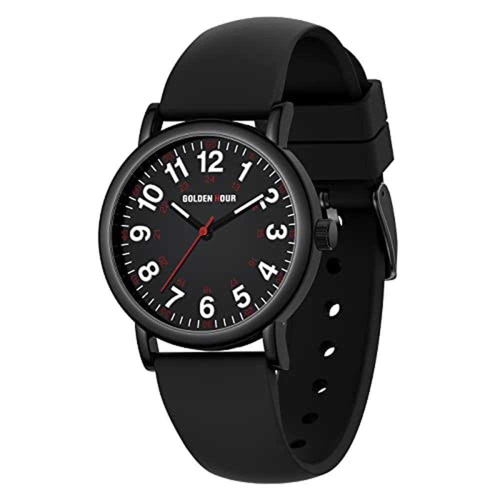 Golden Hour: Waterproof Nurse Watch for Medical – Front View