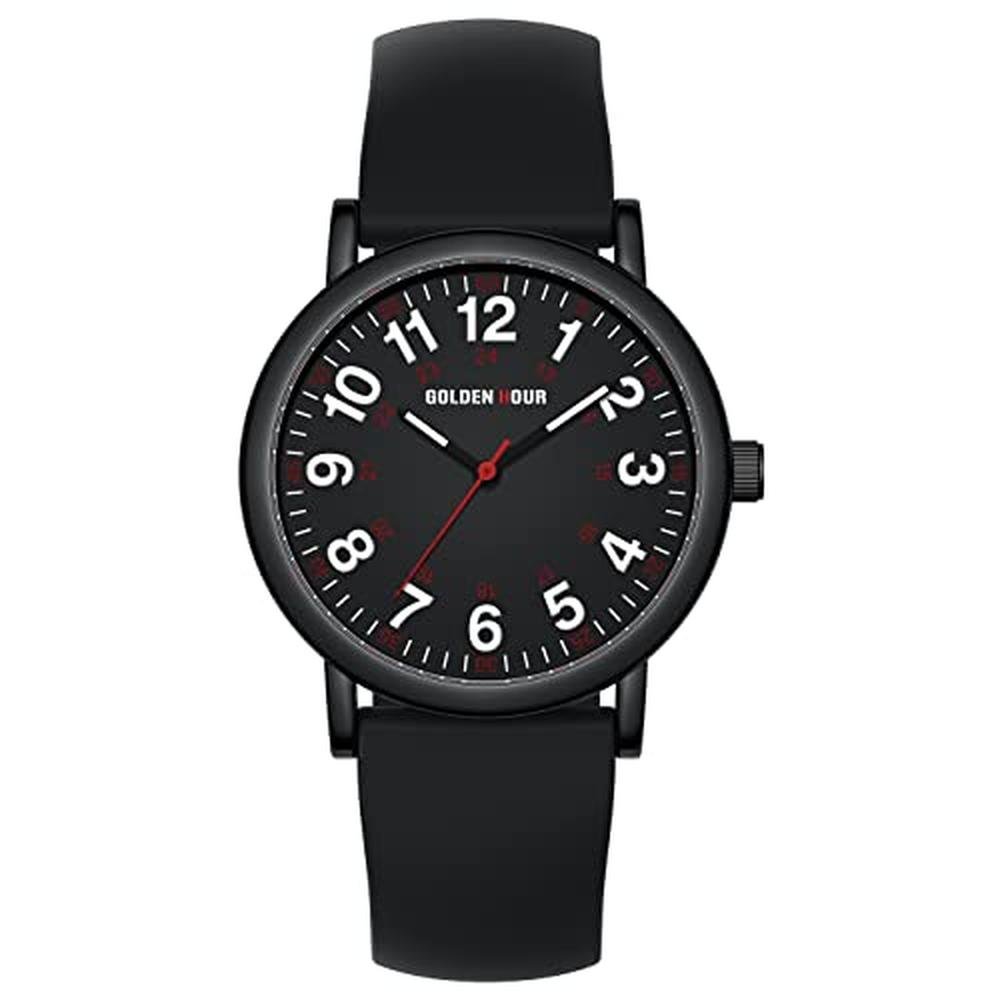 Golden Hour: Waterproof Nurse Watch for Medical – Side View