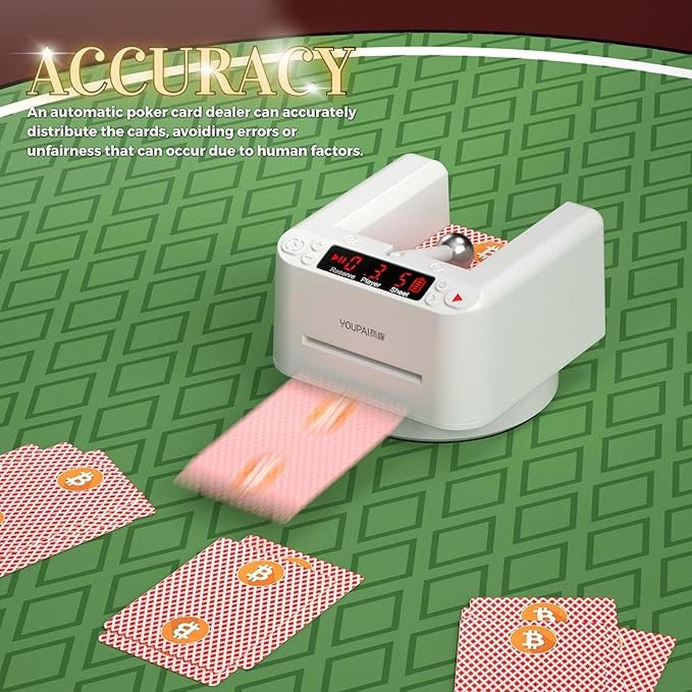 Dealer Automatic: Automatic Card Dealer 360 Rotating Card – Side View