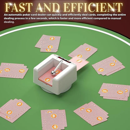 Dealer Automatic: Automatic Card Dealer 360 Rotating Card – Close-up Detail