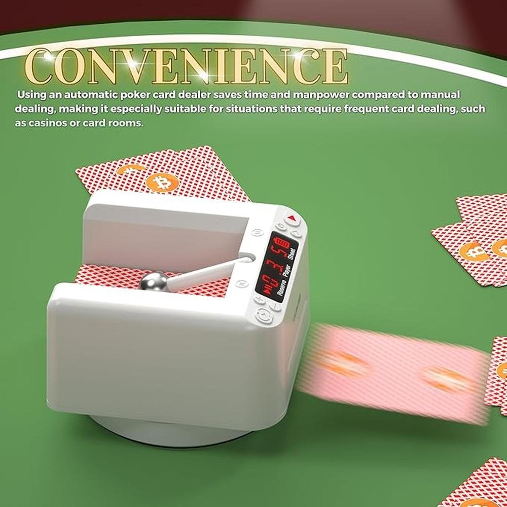 Dealer Automatic: Automatic Card Dealer 360 Rotating Card – In Use
