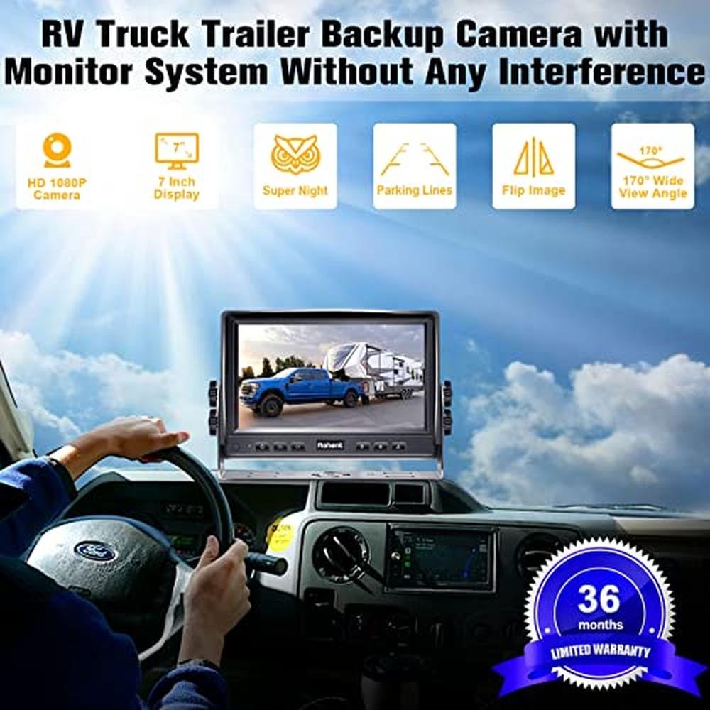 Dual Camera System: 7 Monitor with Split Screen – Packaging