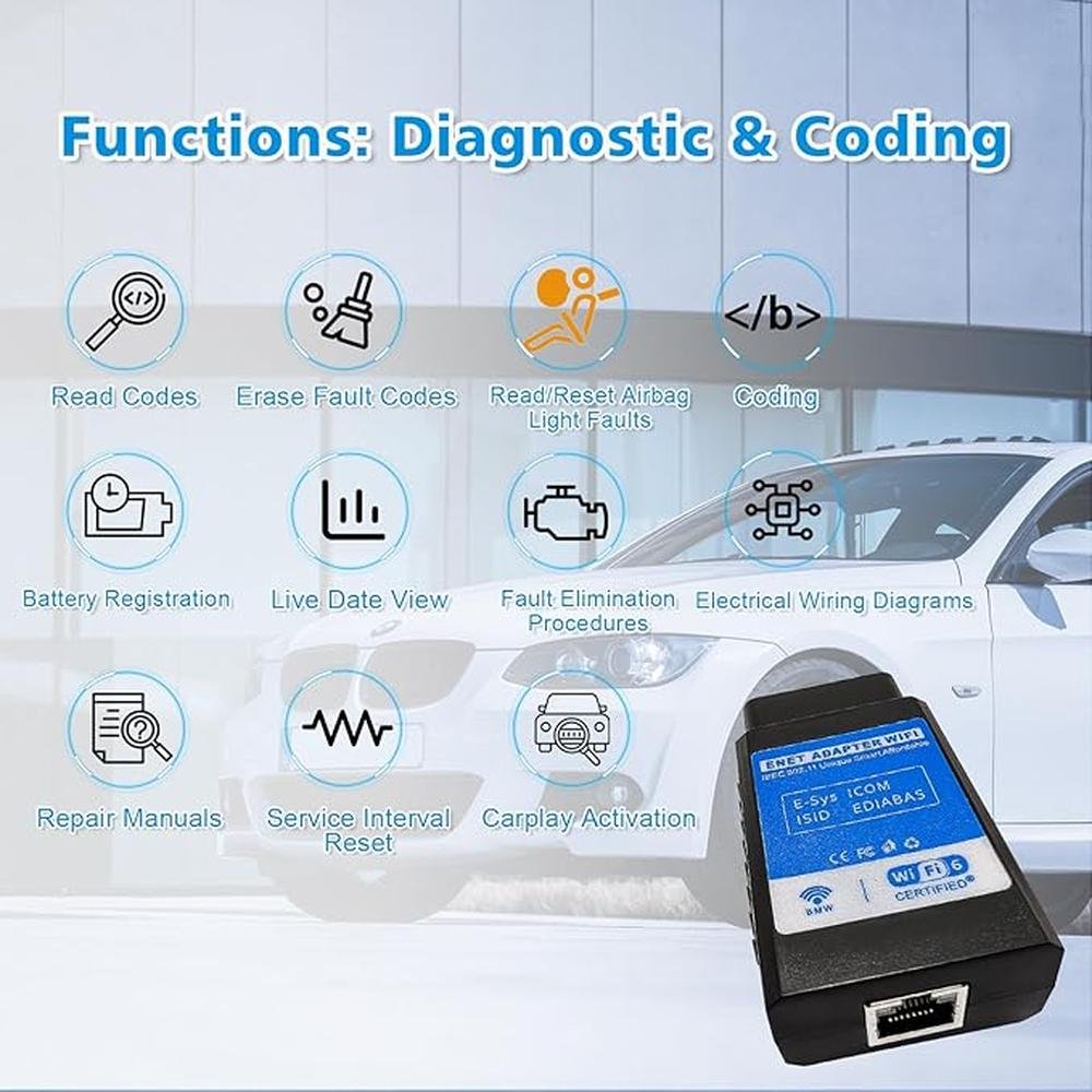 bootmod3 obd: WiFi Adapter for BMW F G Series Mini and A90 – Close-up Detail