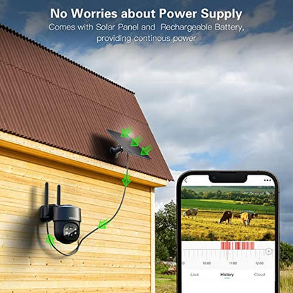 Security Camera: Xega 4G LTE Cellular Security Camera Solar – Close-up Detail