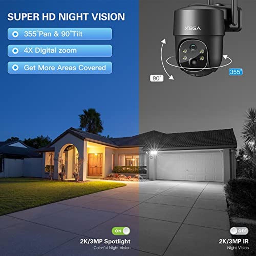 Security Camera: Xega 4G LTE Cellular Security Camera Solar – Packaging