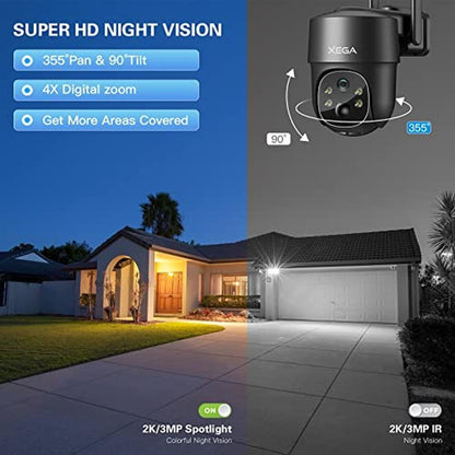 Security Camera: Xega 4G LTE Cellular Security Camera Solar – Packaging