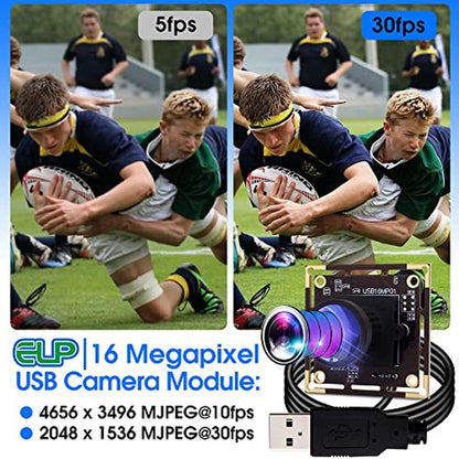 Camera ELP: ELP 16MP Wide Angle USB Camera Module – In Use