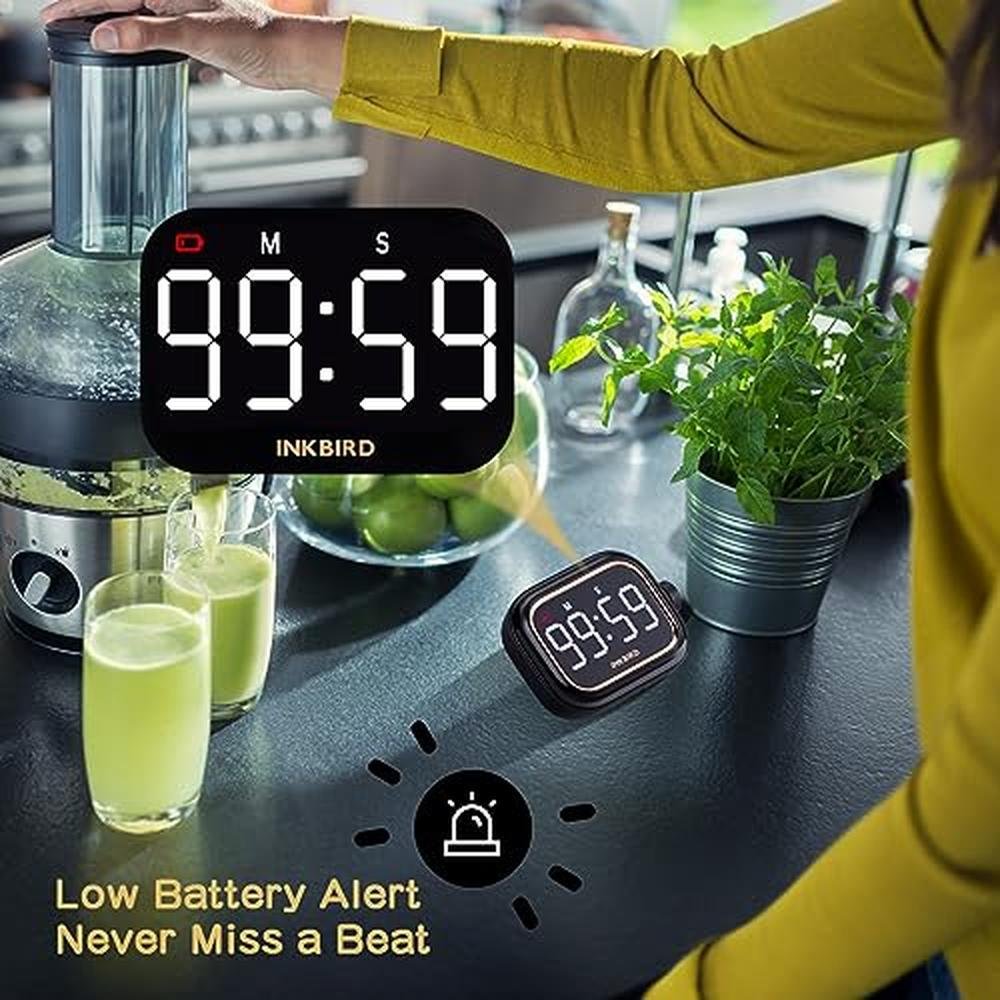 Digital Timer for Cooking: Inkbird Rechargeable 4-Levels – Packaging