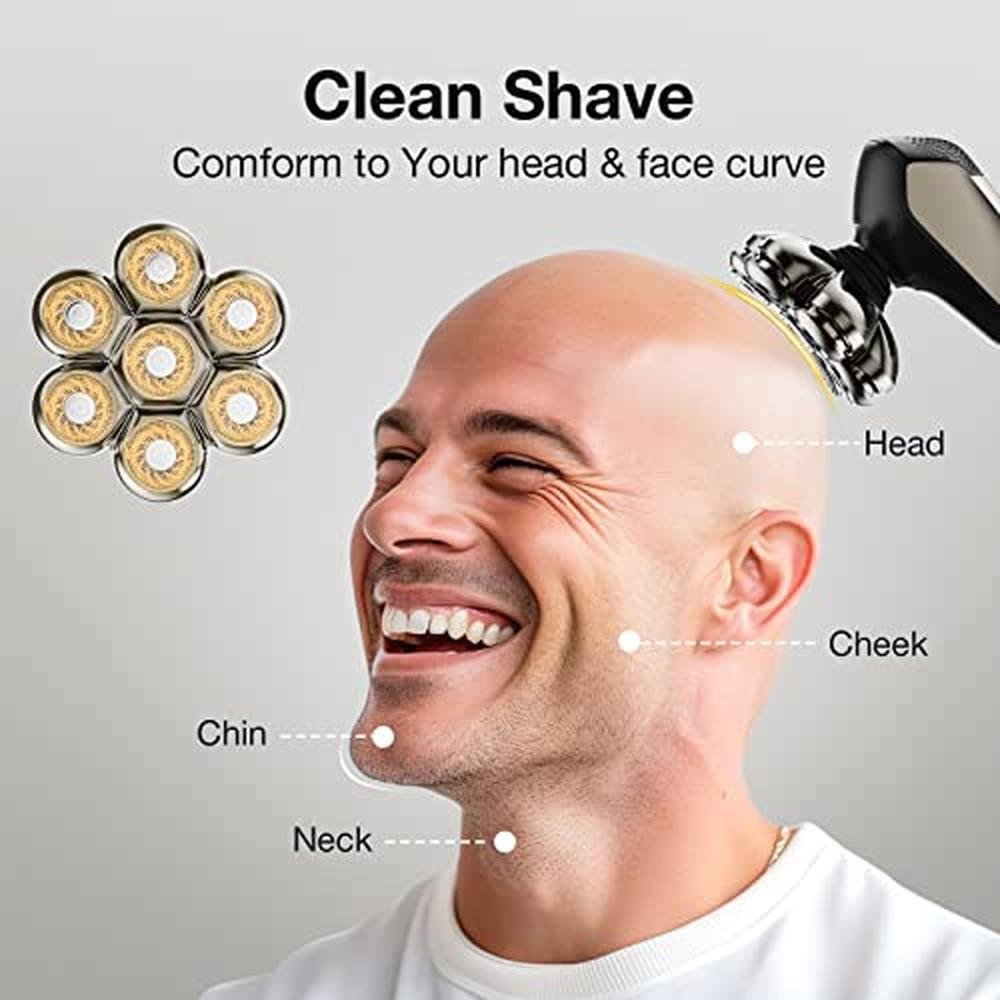 High-End 7-Blade Floating Replacement Shaving Heads for Wet – Packaging