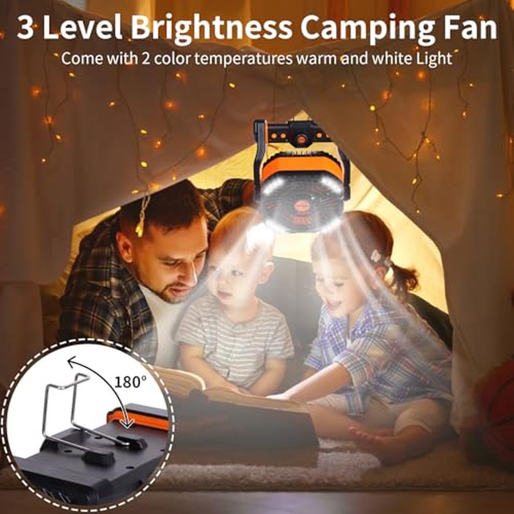 Fan Battery: WESTTREE 20000mAh Battery Powered Fan – Close-up Detail