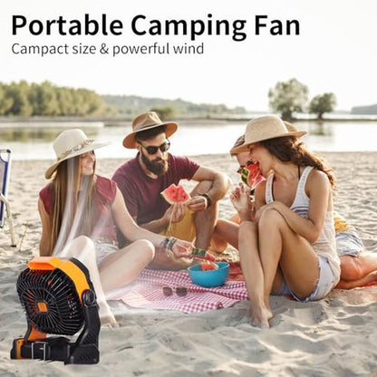 Fan Battery: WESTTREE 20000mAh Battery Powered Fan – In Use