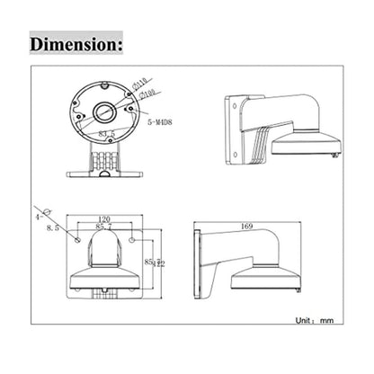 Guangstar DS-1272ZJ-110 Wall Mount Bracket – Packaging