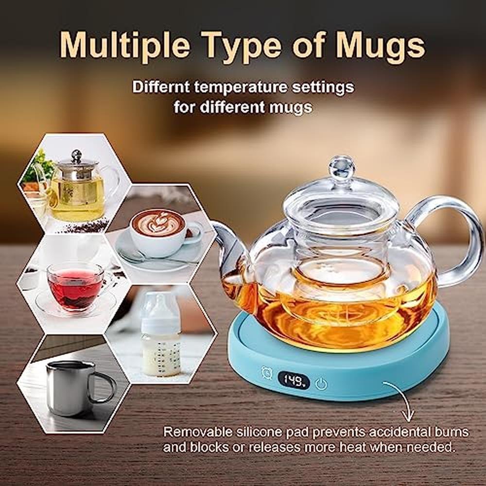 Warmer Coffee: Bsigo Coffee Mug Warmer & Cute Cat Mug Set – In Use