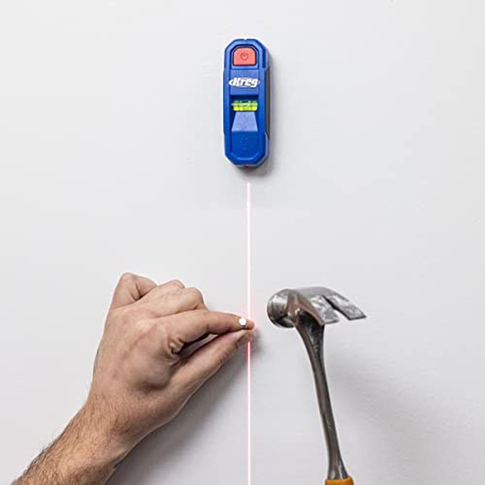 Stud Finder: Kreg KMM1000LZ Magnetic Stud Finder with Laser – In Use