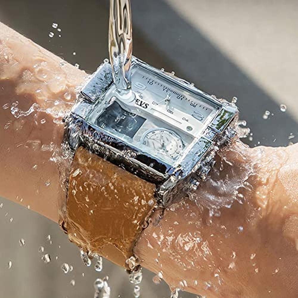 OLEVS Men's Sport Watch Large Face Digital & Analog Quartz – Close-up Detail