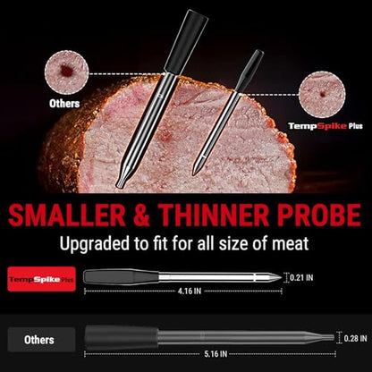 Thermometer Meat: ThermoPro TempSpike Plus 600FT Wireless – Side View