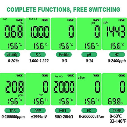 Water Quality Tester: 10-in-1 Multifunction Testing Pen for – Packaging