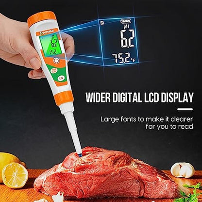 Food pH Meter: UIUZMAR Digital pH Tester for Sourdough – Close-up Detail