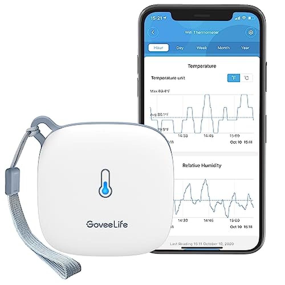 GoveeLife Smart Hygrometer Thermometer – Front View
