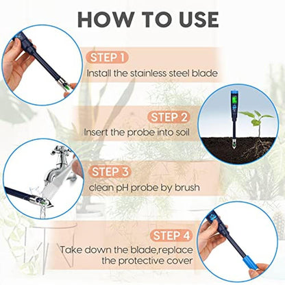 Soil pH Testing Solutions: YINMIK Professional Digital pH – Close-up Detail