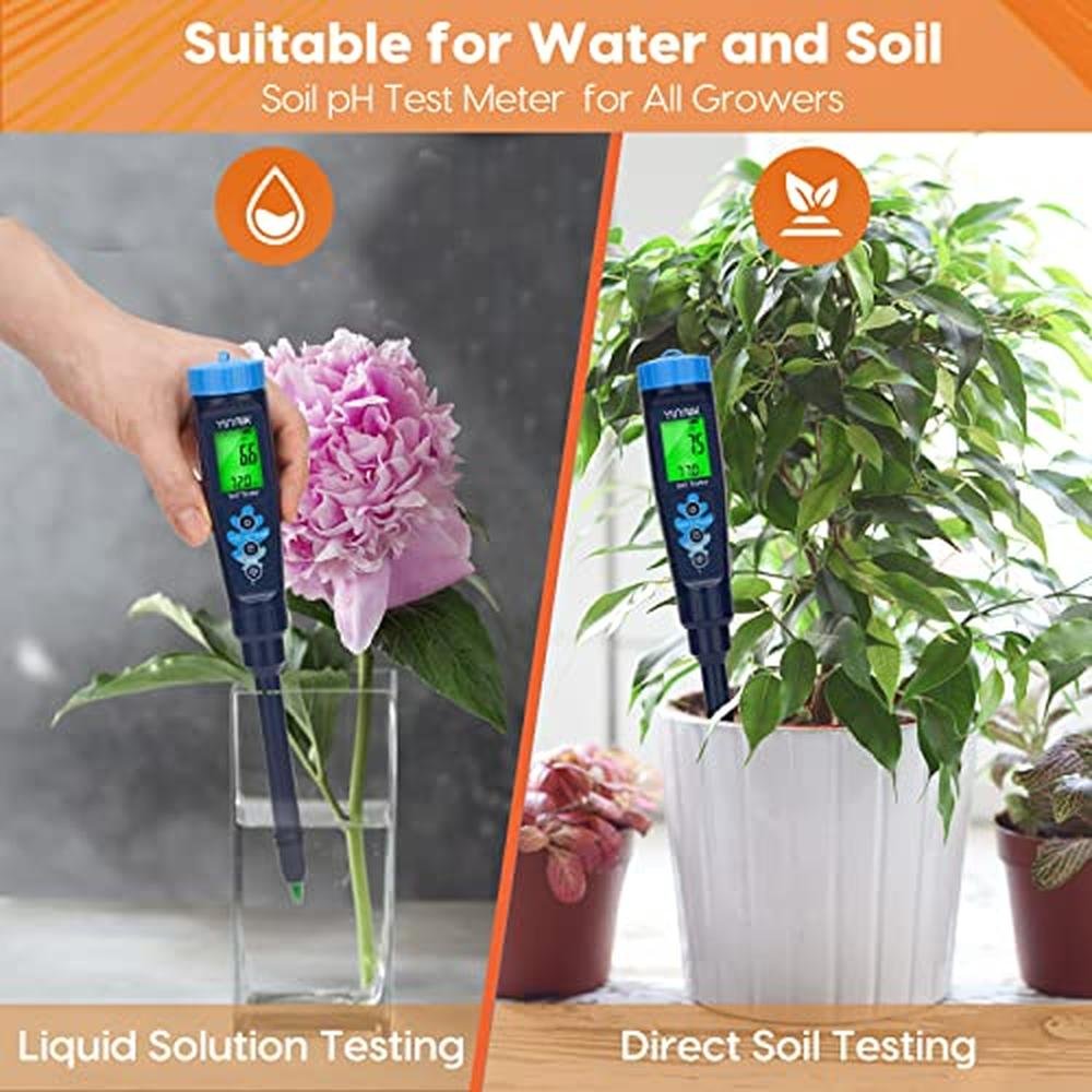Soil pH Testing Solutions: YINMIK Professional Digital pH – In Use