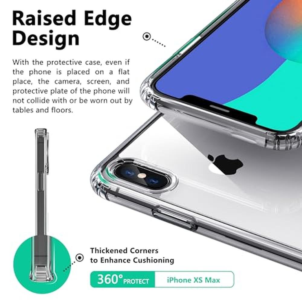 iPhone Xs Max Slim Case: ONES Clear PC TPU Hybrid – Close-up Detail