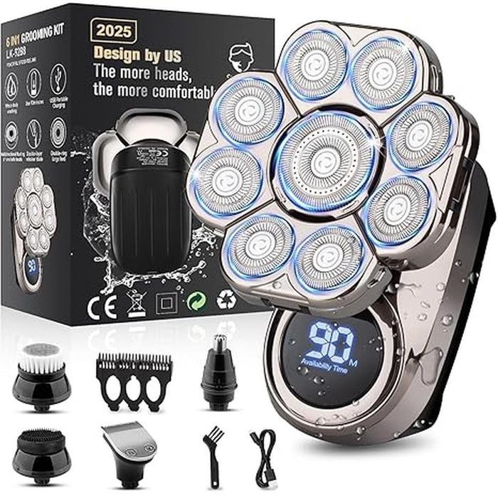 Head Shaver: 9D Electric Head Shaver for Bald Men Upgraded – Front View