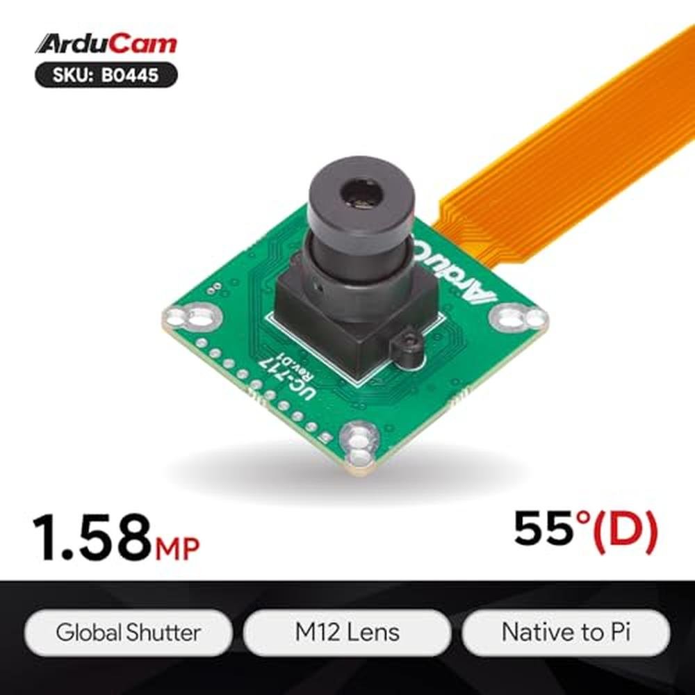 Raspberry Camera: Arducam Raspberry Pi Camera Module 60fps – Side View