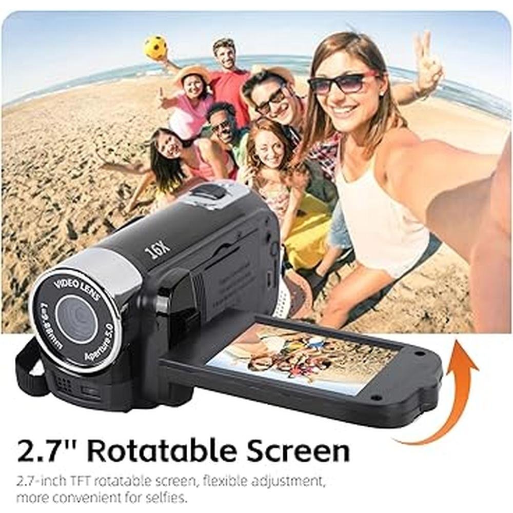 Camera Video Recorder: Yoidesu 1080P 16MP DV Camera – Side View