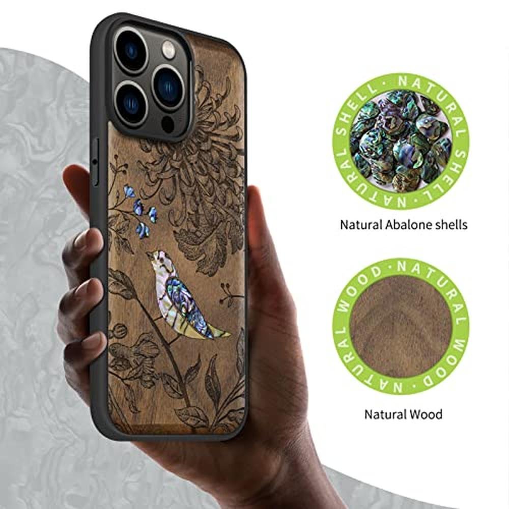 Carveit Case: Carveit Designer Wooden Protective Magnetic – Side View