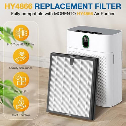 HY4866 Air Purifier Filter: MORENTO/WESTHEY HY4866 3-in-1 – Side View