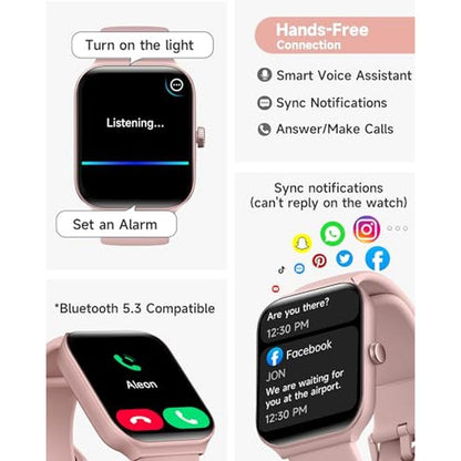 Watch Fitness: TOOBUR Smart Watch for Women 1.95 Fitness – Side View