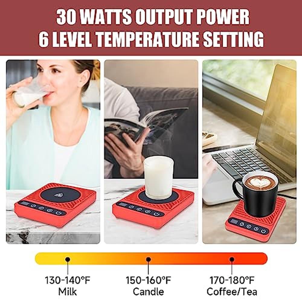 Coffee Warmer: Electric Coffee Mug Warmer with Timer – Side View