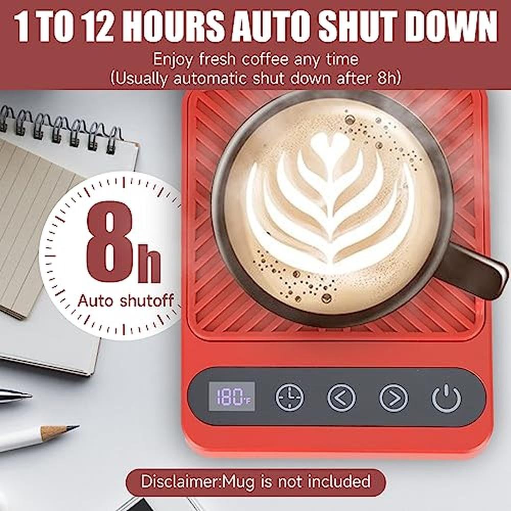Coffee Warmer: Electric Coffee Mug Warmer with Timer – Close-up Detail