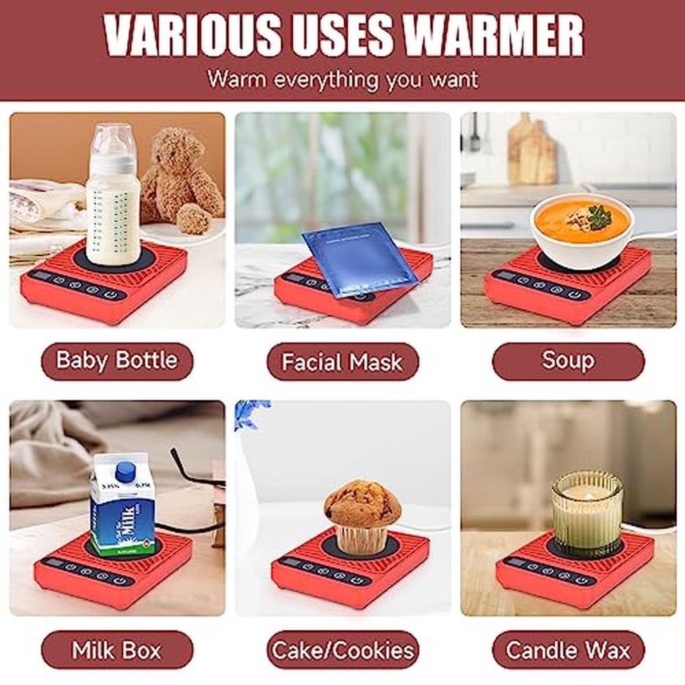 Coffee Warmer: Electric Coffee Mug Warmer with Timer – In Use