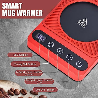 Coffee Warmer: Electric Coffee Mug Warmer with Timer – Packaging