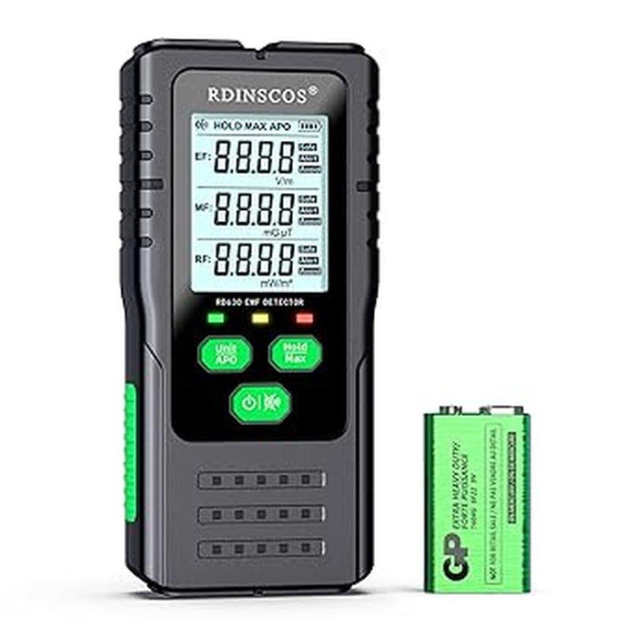 EMF Detector: RDINSCOS EMF Meter Trio – Front View