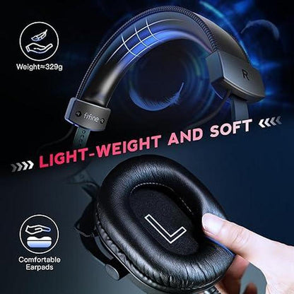 Headset FIFINE: FIFINE AmpliGame H9 7.1 Surround Sound – Close-up Detail