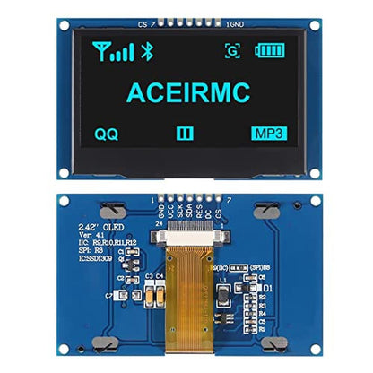 ACEIRMC 2.42 Inch 128x64 OLED LCD Display Module – Close-up Detail