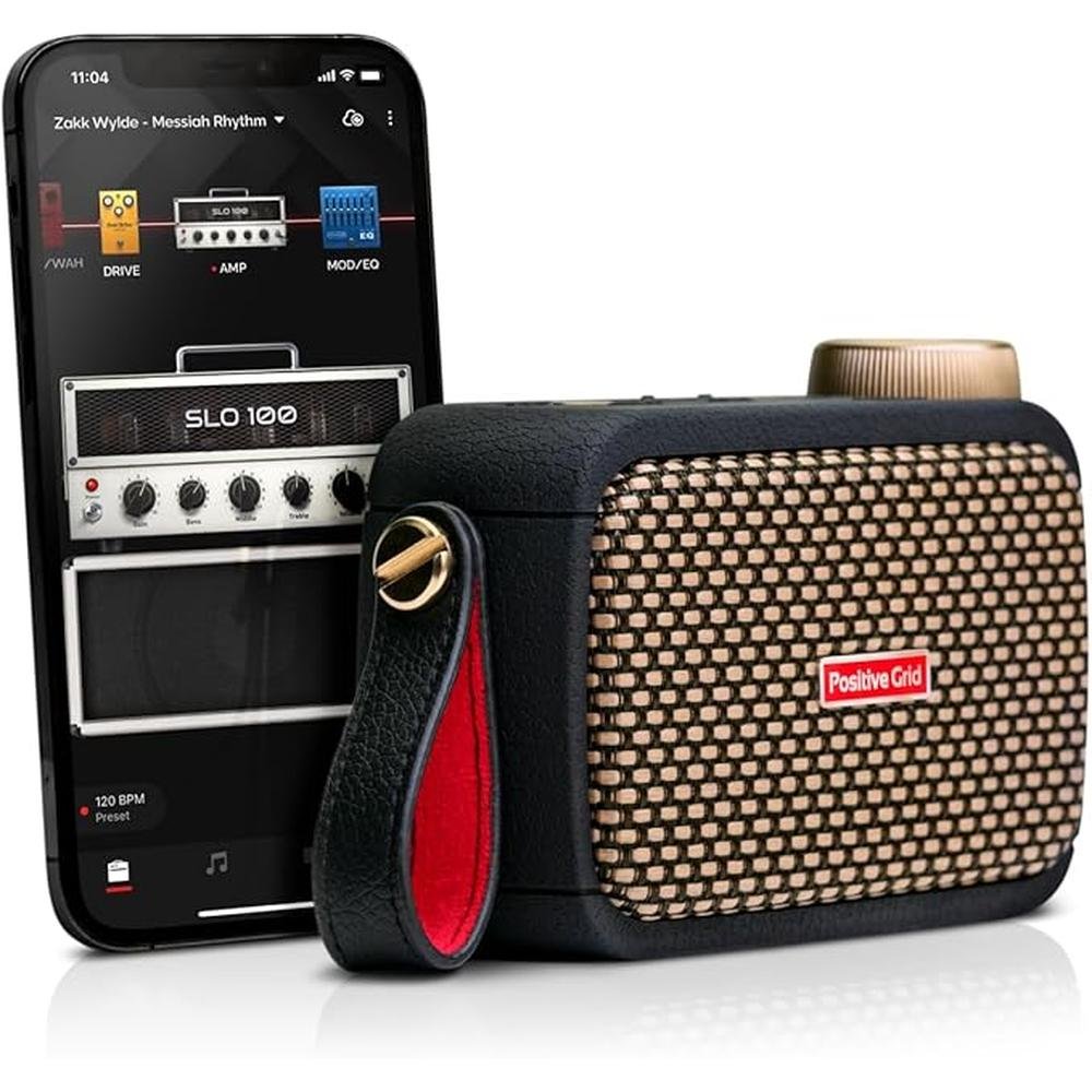 Best Portable Guitar Amp: Positive Grid Spark GO 5W – Front View