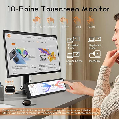 Monitor Temperature: 8-inch Small Touchscreen Monitor PC – In Use