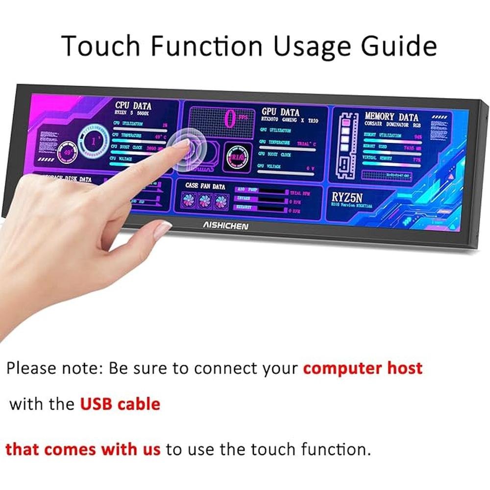Monitor Temperature: 8-inch Small Touchscreen Monitor PC – Packaging