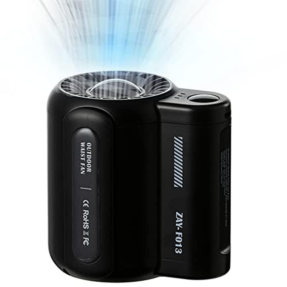 Portable Waist Clip Fan: Fuliying Handheld Fan Mini – Front View