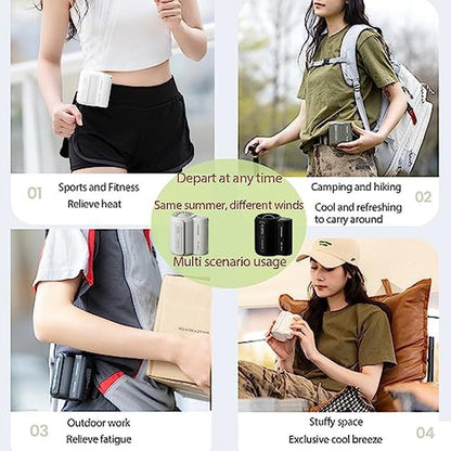 Portable Waist Clip Fan: Fuliying Handheld Fan Mini – Close-up Detail