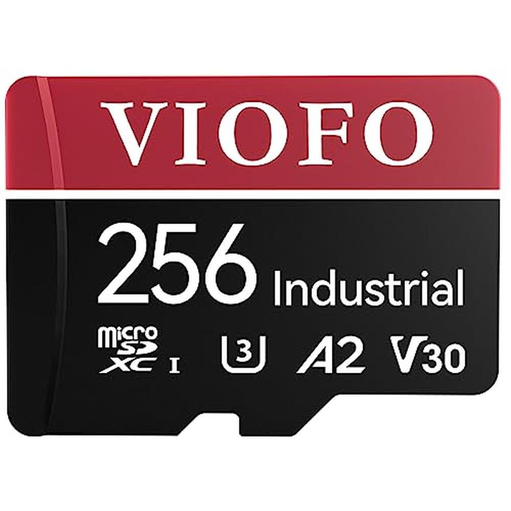 Viofo 256GB Industrial Grade MicroSD Card – Front View